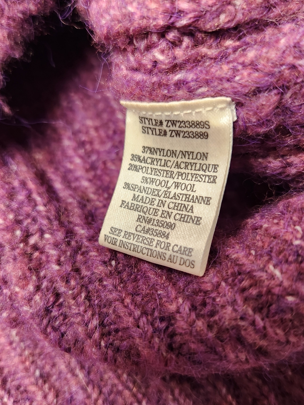 Z Supply Vesta Sweater Magenta Puff Sleeve Crewneck XS Romantic Boho Pullover - Picture 5 of 8